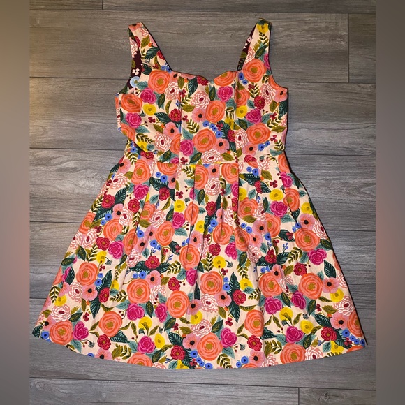 Handmade Dresses & Skirts - EUC Like New OOAK Reversible Handmade Vintage Style Retro Floral Colorful Dress